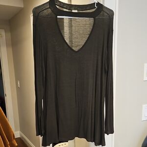 Elegant Black Tunic Top